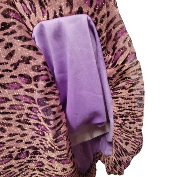 PURPLE Sparkly Glitter Mini Dress Size S or Petite - Picture 4 of 8